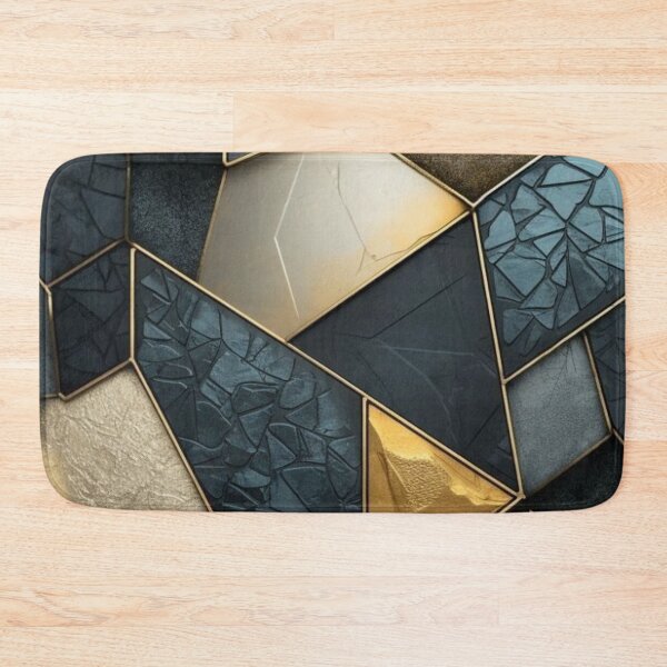 Item preview, mosaic golden tiles rock texture Simple minimalist decor pattern designed and sold by Arjun4282.