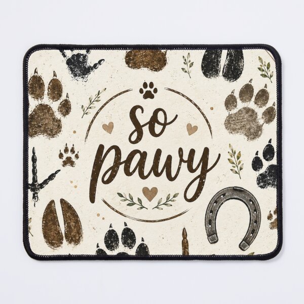 Item preview, So Pawy | Animal Lover Paw Print Circle Design | Cute Pet Lover Digital Artwork | Dog Cat Wildlife Logo | Printable Wall Art & Sticker Design designed and sold by Ginastle26.