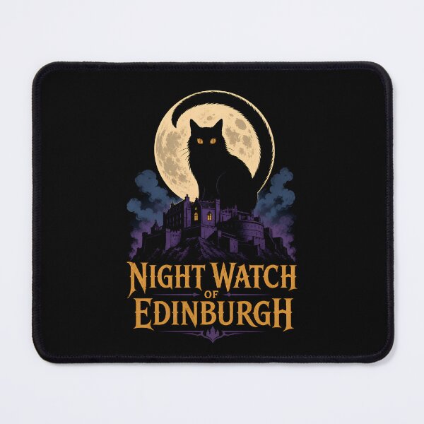 Item preview, Edinburgh Night Watch – Moonlit Castle Cat designed and sold by Fenay Designs.