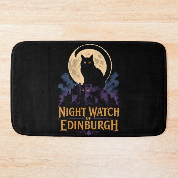 Item preview, Edinburgh Night Watch – Moonlit Castle Cat designed and sold by Fenay Designs.