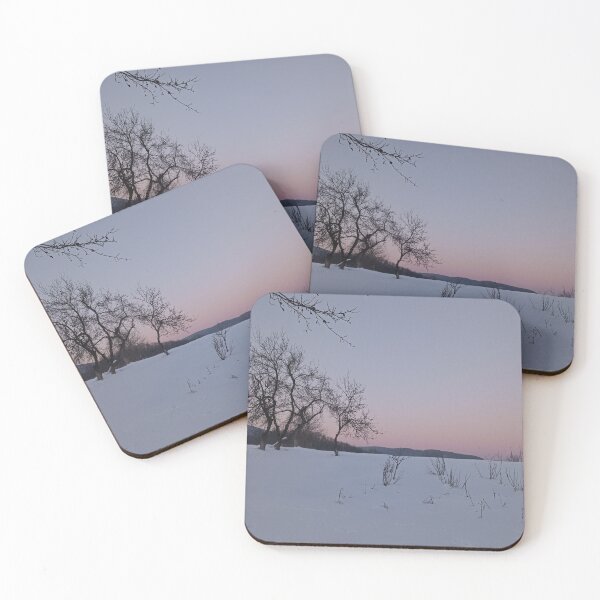 Item preview, Peaceful Winter Sunset Bare Trees Landscape Photography designed and sold by Nature Moments.