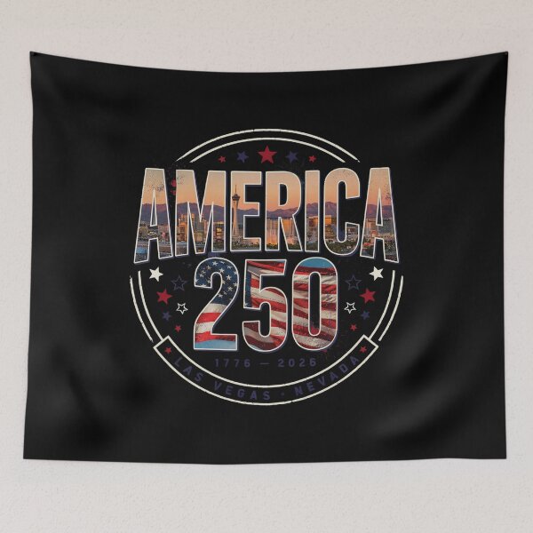 Item preview, America 250 Las Vegas T-Shirt | Nevada Skyline Patriotic 1776-2026 Tee v3 designed and sold by DarylWelsh2024.