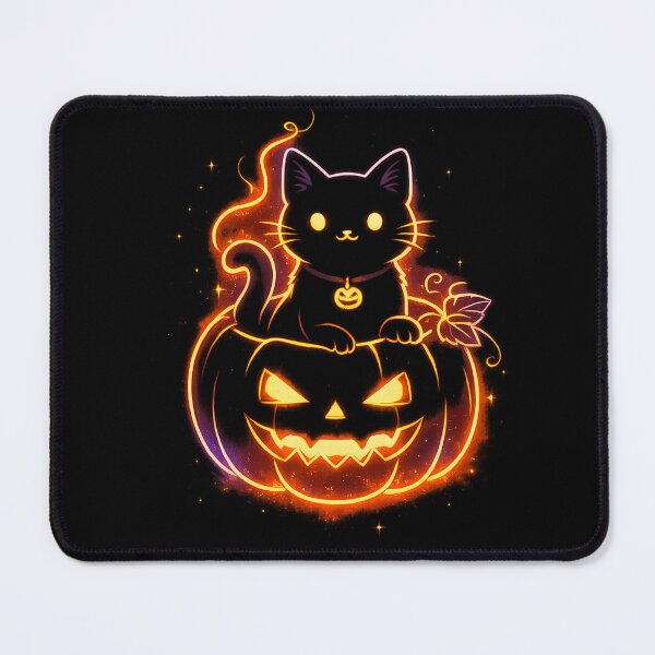 Item preview, Cute Black Cat on Jack O Lantern | Halloween Cat | Kawaii Halloween Design designed and sold by Gremlin Hours.