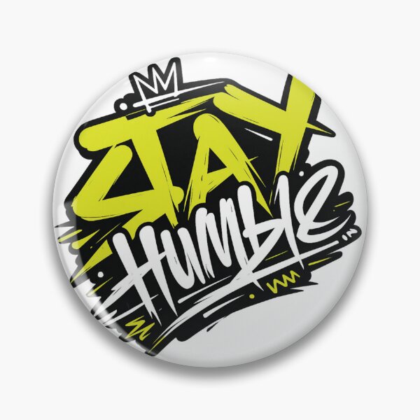 Item preview, Stay Humble Graffiti Tag Crown Yellow Neon Urban Streetwear Graphic designed and sold by DesignArtist.ia.