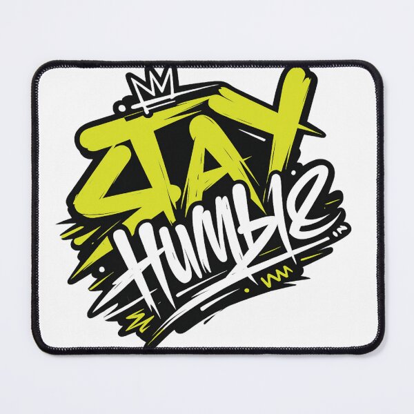 Item preview, Stay Humble Graffiti Tag Crown Yellow Neon Urban Streetwear Graphic designed and sold by DesignArtist.ia.
