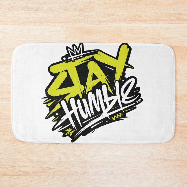 Item preview, Stay Humble Graffiti Tag Crown Yellow Neon Urban Streetwear Graphic designed and sold by DesignArtist.ia.