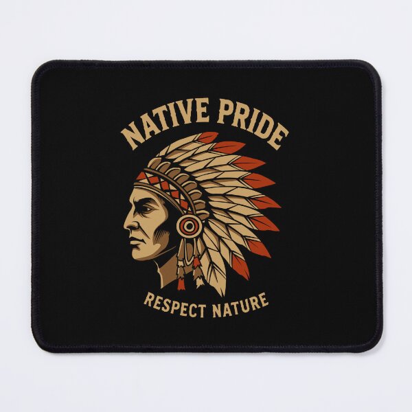 Item preview, Native Pride Vintage Headdress Illustration designed and sold by phsycartwork.