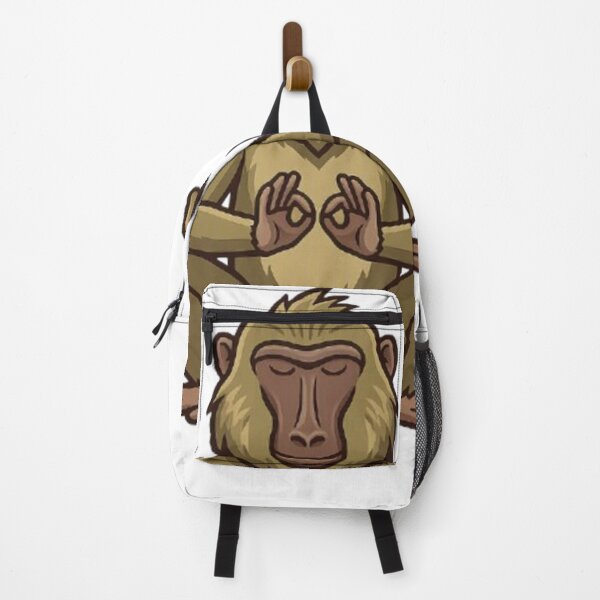 Item preview, Baboon Deep Squat Mudra Zen Focus designed and sold by moTshiTshi.