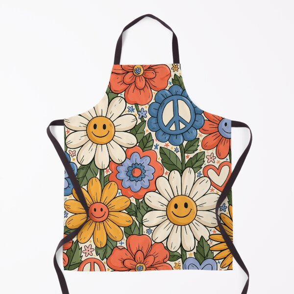 Item preview, Groovy Daisy Smiley Face Retro 70s Flower Art designed and sold by FrostyFrisby.