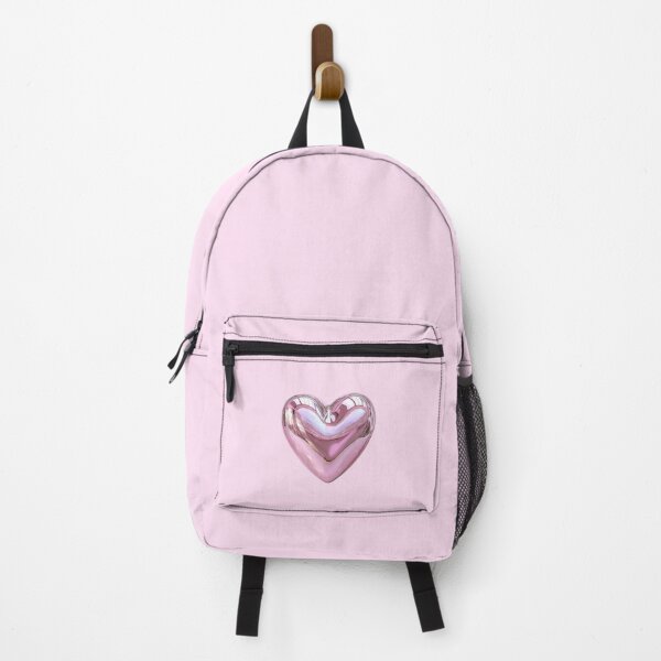 Item preview, Chrome Iridescent Pink Heart 3D Art designed and sold by jianina-alondra.
