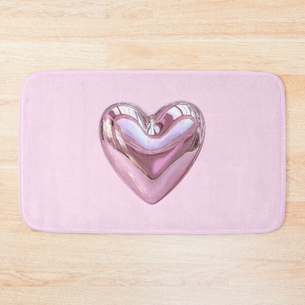 Item preview, Chrome Iridescent Pink Heart 3D Art designed and sold by jianina-alondra.