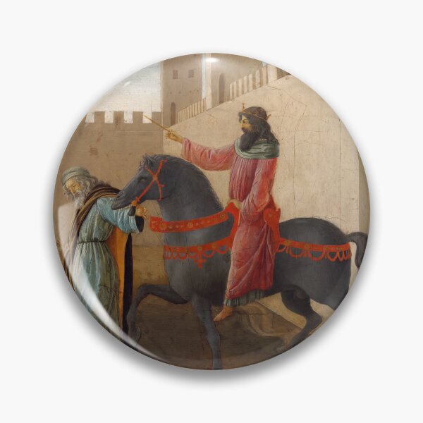 Item preview, Crowned King on Black Horse Renaissance Scene designed and sold by artofuniverse.