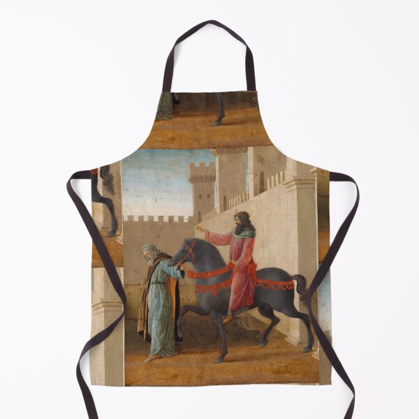 Item preview, Crowned King on Black Horse Renaissance Scene designed and sold by artofuniverse.