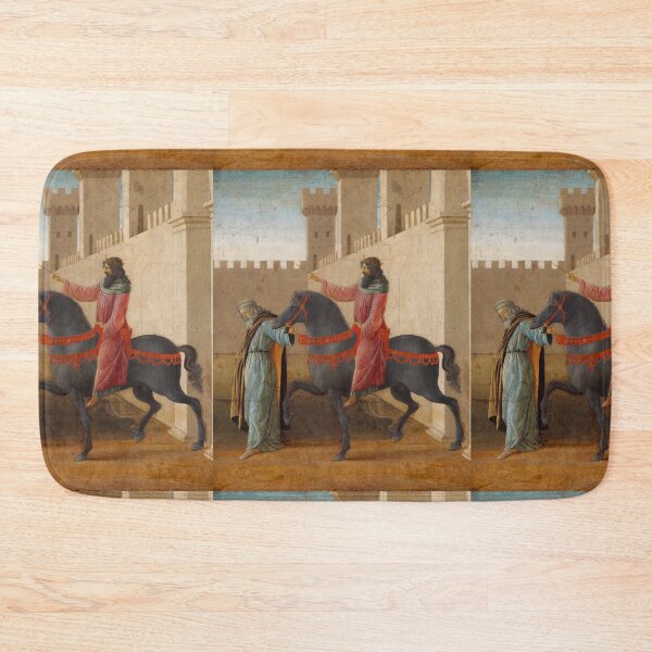 Item preview, Crowned King on Black Horse Renaissance Scene designed and sold by artofuniverse.
