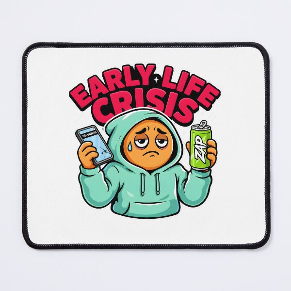 Item preview, Early Life Crisis Burnout Funny Quote designed and sold by Redgiant87x.