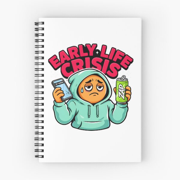 Item preview, Early Life Crisis Burnout Funny Quote designed and sold by Redgiant87x.