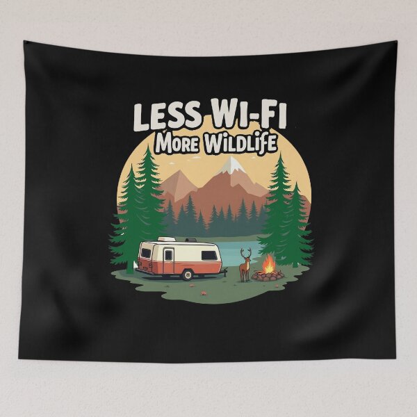 Item preview, Less WI-FI More Wildlife designed and sold by SafariCreativeD.