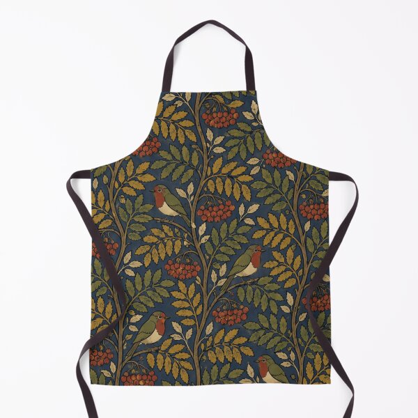 Item preview, Arts and Crafts Robins and Rowan — William Morris Style Pattern designed and sold by Planthem.