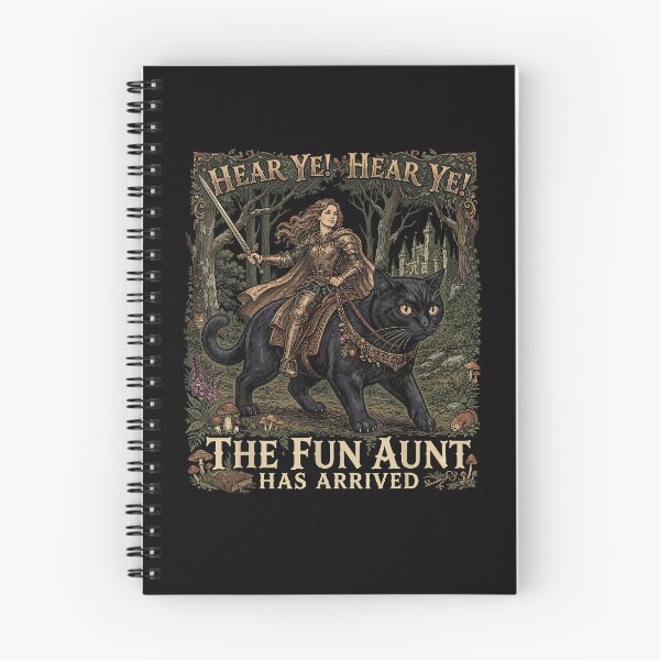 Item preview, Hear Ye Hear Ye The Fun Aunt Has Arrived Medieval Fantasy Cat designed and sold by camronrufuh.