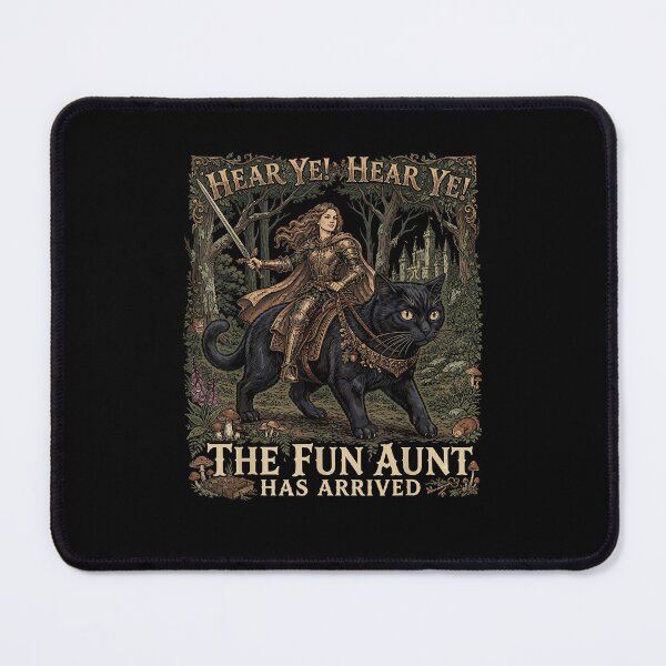Item preview, Hear Ye Hear Ye The Fun Aunt Has Arrived Medieval Fantasy Cat designed and sold by camronrufuh.