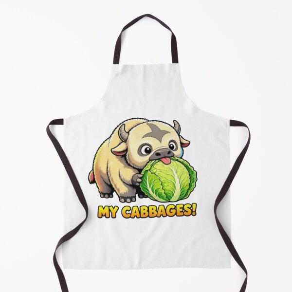 Item preview, Cute Appa Eating Cabbage - My Cabbages Funny Avatar Sticker designed and sold by EmilMarkt.