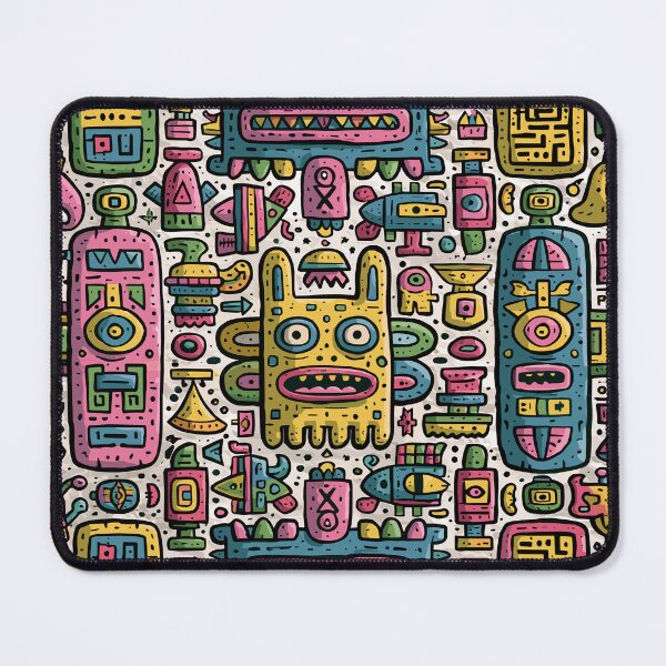 Item preview, Vibrant Doodle Monster Mashup Art designed and sold by Romgora.