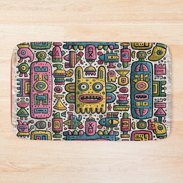 Item preview, Vibrant Doodle Monster Mashup Art designed and sold by Romgora.