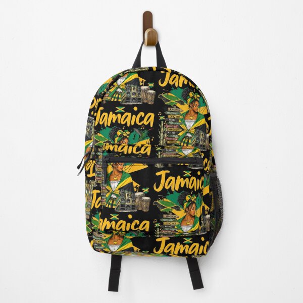 Item preview, Vintage Proud Jamaican Girl Jamaica Flag Woman Island Pride designed and sold by camronrufuh.