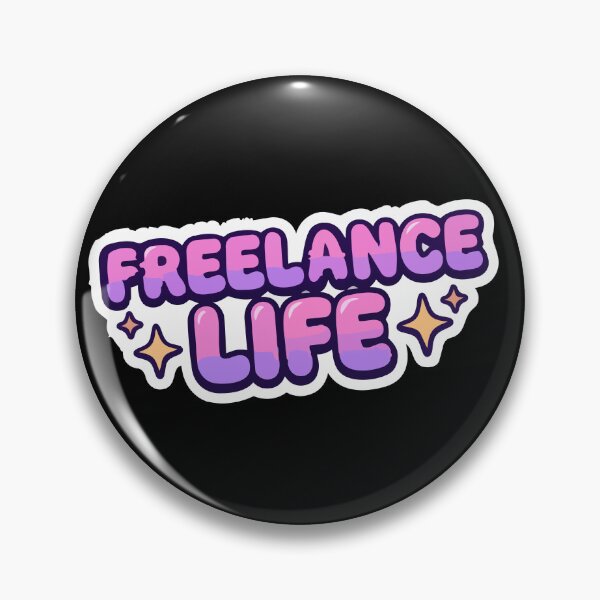 Item preview, Cute Freelance Life Bubbly Purple-Pink Gradient Sticker designed and sold by All Year Summer Co..