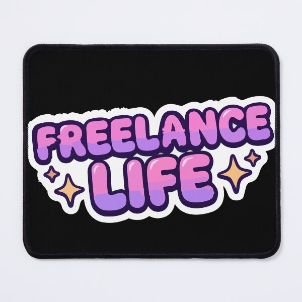 Item preview, Cute Freelance Life Bubbly Purple-Pink Gradient Sticker designed and sold by All Year Summer Co..