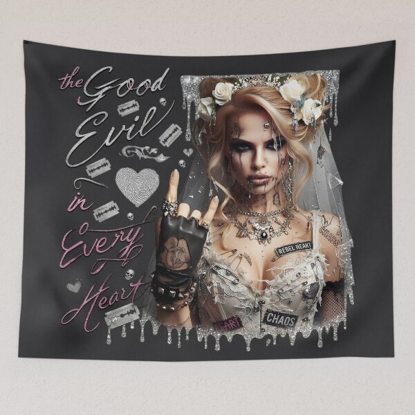 Item preview, Glitter Bride Safety Pins Evil designed and sold by Voodoo Store Paranormal Collections.