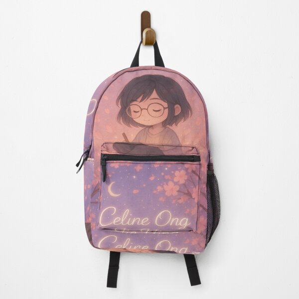 Item preview, Celine’s Starry Sakura – Chibi Sticker & Pastel Wallpaper designed and sold by Creative Merchandise .