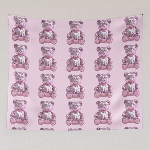Item preview, Chrome Pink Teddy Bear 3D Art designed and sold by jianina-alondra.