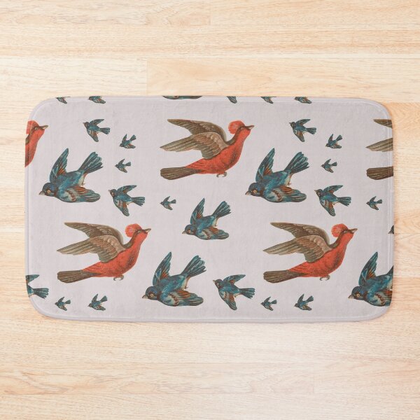 Item preview, Red and blue trade card bird pattern designed and sold by PbHistory.