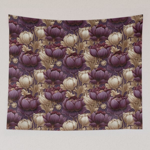 Item preview, Whimsical Lotus  - Flower Garden Pattern - Christmas Gifts For Men designed and sold by RoyalStarsPatts.