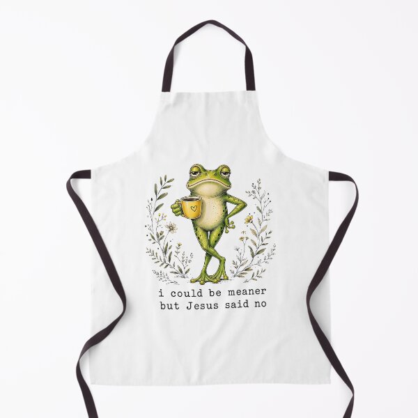 Item preview, I Could Be Meaner But Jesus Said No Funny Frog Coffee designed and sold by camronrufuh.