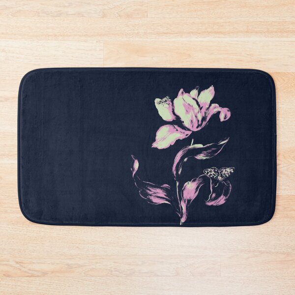 Item preview, A pink and green tulip with a butterfly and a beetle designed and sold by PbHistory.