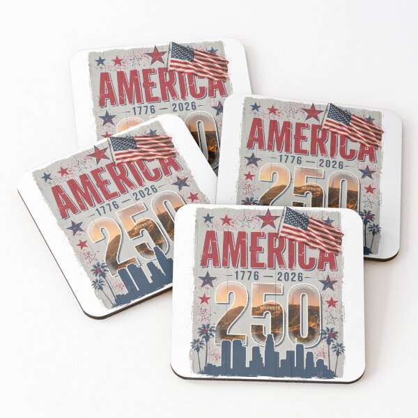 Item preview, America 250 Los Angeles 1776-2026 Vintage USA Tee v2 designed and sold by DarylWelsh2024.
