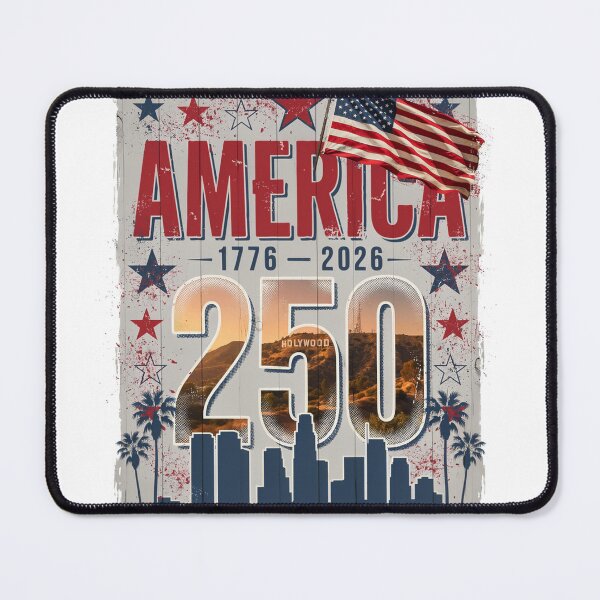 Item preview, America 250 Los Angeles 1776-2026 Vintage USA Tee v2 designed and sold by DarylWelsh2024.