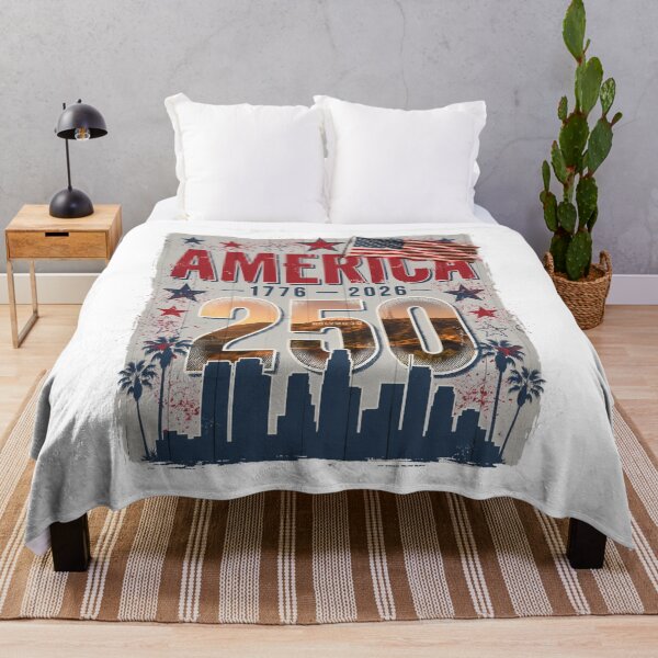 Item preview, America 250 Los Angeles 1776-2026 Vintage USA Tee v2 designed and sold by DarylWelsh2024.