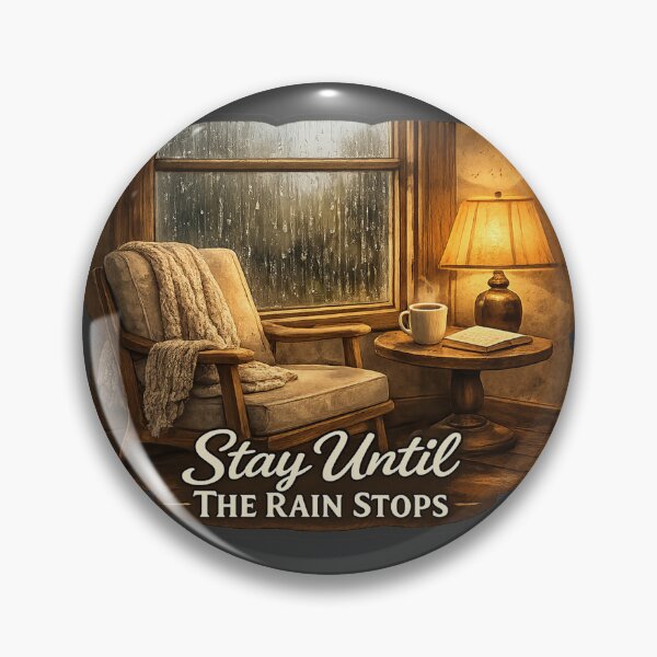 Item preview, Stay Until The Rain Stops designed and sold by QuietNovaShop.