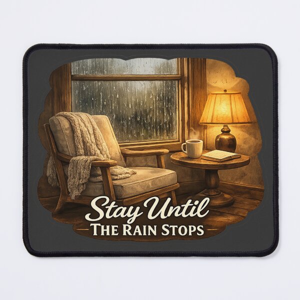 Item preview, Stay Until The Rain Stops designed and sold by QuietNovaShop.