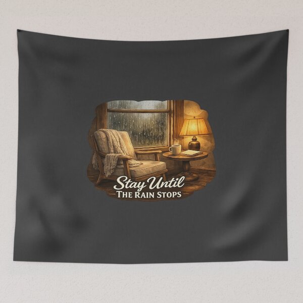 Item preview, Stay Until The Rain Stops designed and sold by QuietNovaShop.