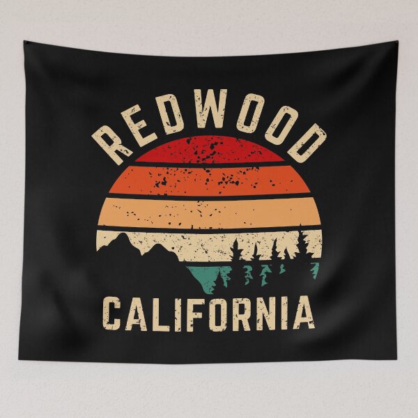 Item preview, Redwood California Vintage Retro Sunset designed and sold by ForzaDesigns.