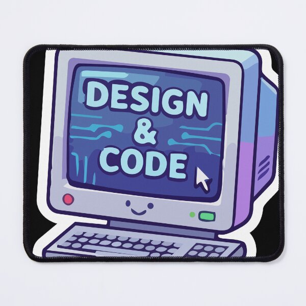 Item preview, Cute Retro Computer 'DESIGN & CODE' Kawaii Sticker designed and sold by All Year Summer Co..