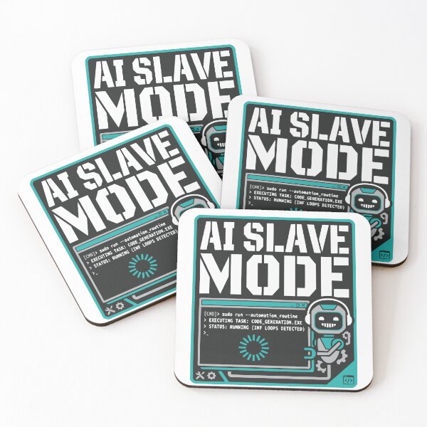 Item preview, AI Slave Mode Funny Developer Gift Artificial Intelligence Coding Humor designed and sold by Ixnor.