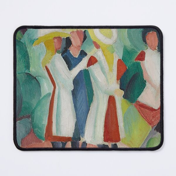Item preview, Three Girls in  Yellow Straw Hats -August Macke designed and sold by tomorrowsart.