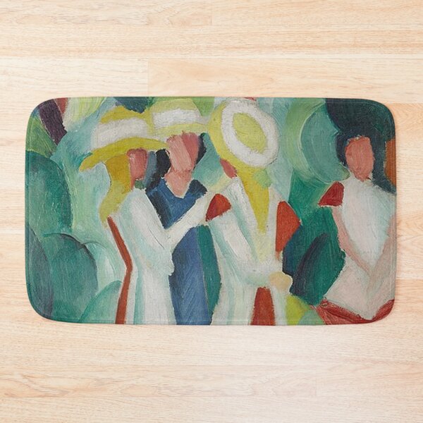 Item preview, Three Girls in  Yellow Straw Hats -August Macke designed and sold by tomorrowsart.