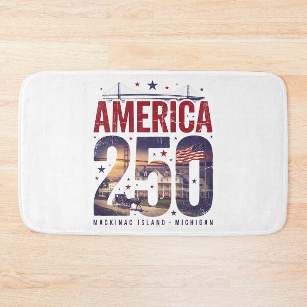 Item preview, America 250 Mackinac Island Michigan Semiquincentennial 1776 - 2026 Vintage Flag Carriage v2 designed and sold by DarylWelsh2024.