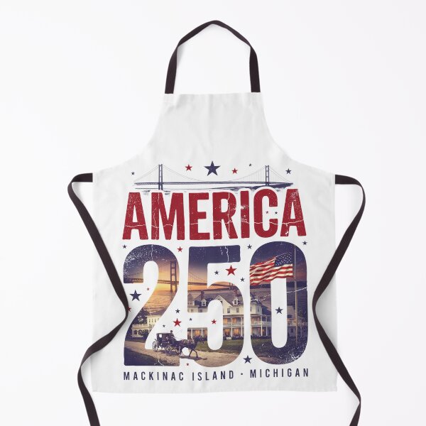 Item preview, America 250 Mackinac Island Michigan Semiquincentennial 1776 - 2026 Vintage Flag Carriage v2 designed and sold by DarylWelsh2024.